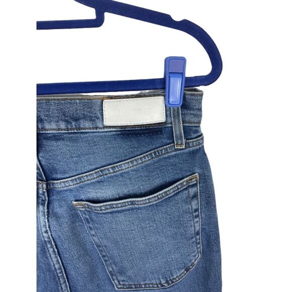 Re/Done Women's Straight Leg Jeans - Blue - Picture 6 of 10